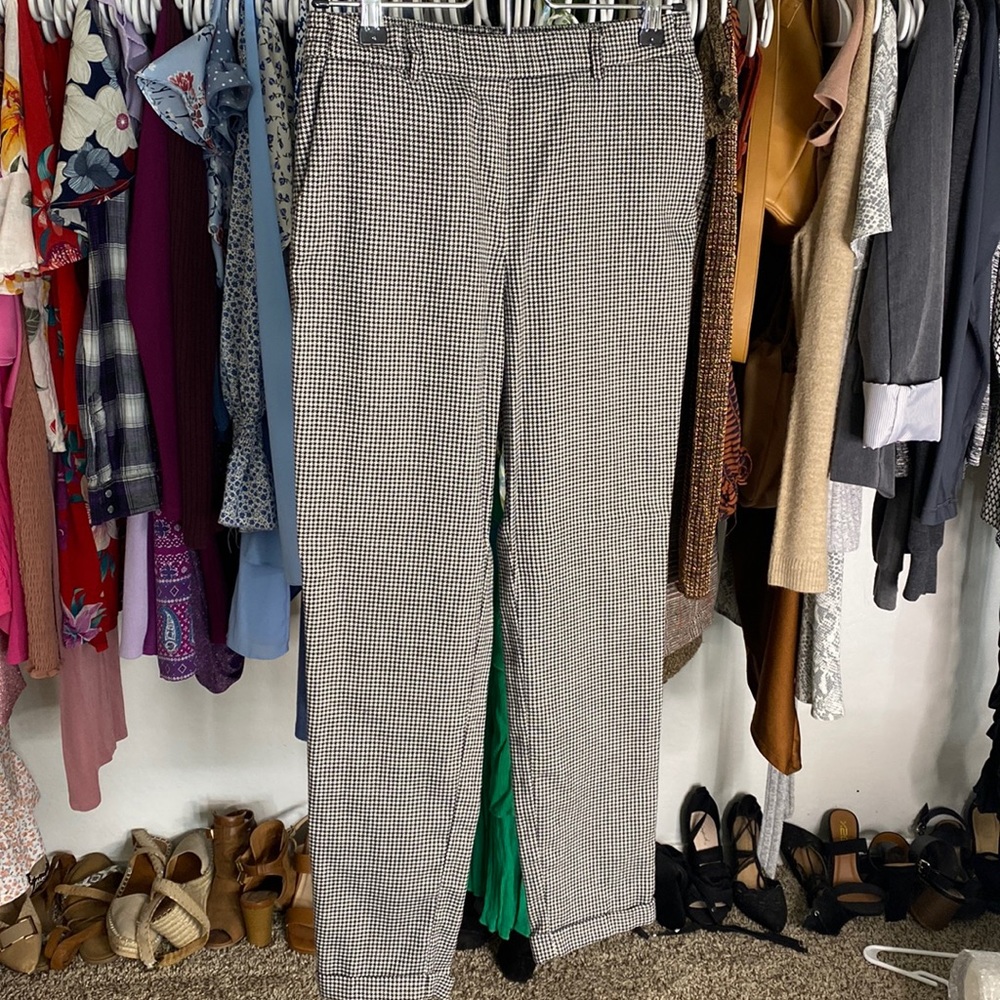 Houndstooth Pattern Pants | Size : S